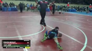 49 lbs Semifinal - Tuff Jump, Comanche Bad Boyz Wrestling Cl vs Colson Beckley, Team Tulsa Wrestling Club