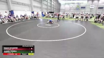 113 lbs Placement Matches (16 Team) - Isaiah Schaefer, Indiana Gold vs Kaiden Powell, Kansas Blue