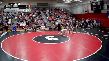 114 lbs Semifinal - Bennett Ferraro, Pine-Richland Hs vs Greyson Morris, Albert Gallatin Hs