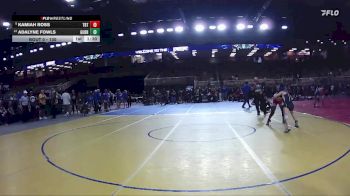 130 lbs Champ. Round 2 - Kamiah Ross, Tampa Bay Tech vs Adalyne Fowls, Gulf Breeze