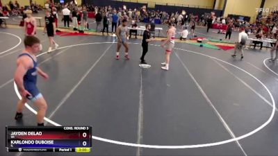 190 lbs Cons. Round 3 - Jayden Delao, WI vs Karlondo Duboise, IL