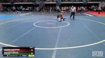 103 lbs Champ. Round 1 - Kooper Matteson, Eielson High School vs Brendon Brown, Quinhagak