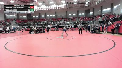 115 lbs Cons. Round 1 - Abigail Garcia-Zavala, Grand Prairie vs Bella Gomez, Lewisville Flower Mound