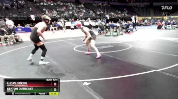 132 Class 4 lbs Cons. Round 2 - Keaton Overcast, Republic vs Lucas Gideon, Central (Springfield)