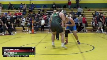 285 lbs Cons. Round 2 - Zander McCrobie, Louisville vs Brady Bendau, Highland (medina)