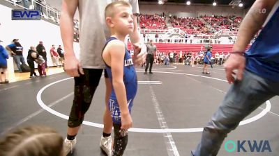 43 lbs Quarterfinal - Briggs Cole, Weatherford Youth Wrestling vs Rhiller Ellison, El Reno Wrestling Club