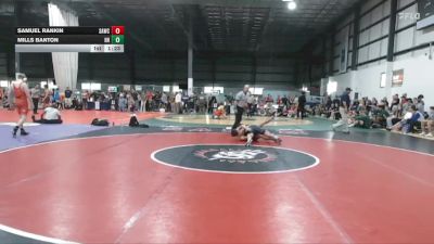 132 lbs Cons. Round 1 - Mills Banton, Hanover Hawkeye vs Samuel Rankin, South Augusta Wrestling Club
