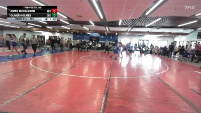 160 lbs Quarterfinal - Aiden McCallson, Suples Wrestling Club vs Oliver Holmes, Cougar Wrestling Club