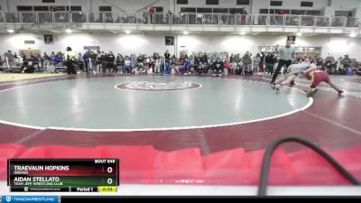 126 lbs Cons. Round 2 - Aidan Stellato, Team Jeff Wrestling Club vs Traevaun Hopkins, Indiana