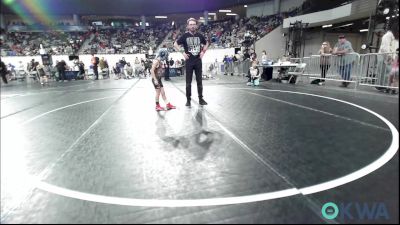 49 lbs Consolation - Denver Allen, Barnsdall Youth Wrestling vs Brynlee Burchett, Raw Wrestling Club