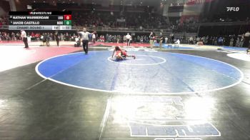 120 lbs Champ. Round 1 - Jakob Castillo, Merced vs Nathan Warmerdam, Lodi