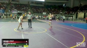 D 1 120 lbs Cons. Round 3 - Brandon Selman, St. Amant vs Michael Stout, Chalmette