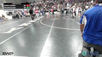 75 lbs Quarterfinal - Milena Jackson, Berryhill Wrestling Club vs Eralynn Slaton, Bristow Elementary Wrestling Club