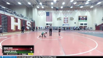 85 lbs Quarterfinal - Esiah Rios, East Valley Middle School vs Parker Wallis, Lone Star Middle School