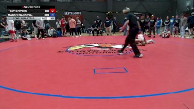 150 lbs Cons. Quarters - Levi Shivers, Avalanche vs Madden Sandoval, Crook County