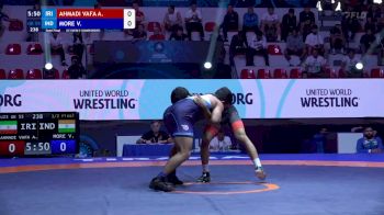 55 kg 1/2 Final - Ali Abdollah Ahmadi Vafa, Iran vs Vishvajit Ramchandra More, India