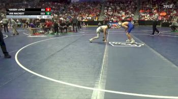 1A-120 lbs Cons. Round 4 - Kasen Lopez, West Sioux, Hawarden vs Joe Hackett, Columbus Catholic
