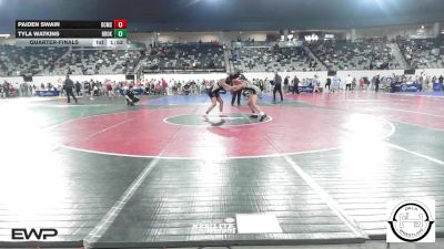 161 lbs Quarterfinal - Paiden Swain, Del City Middle School vs Tyla Watkins, Broken Arrow Girls Junior High
