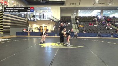 103 lbs Semifinal - Heather Crull, McKendree University vs Brianna Vollendroff, Chadron