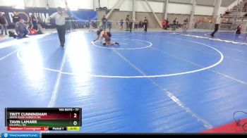 77 lbs Cons. Semi - Tritt Cunningham, White River Hornets WC vs Tavin Lamarr, Kalispell WC