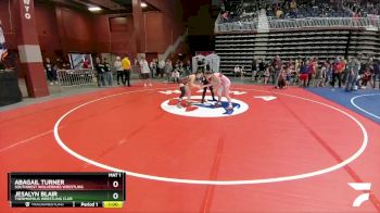143 lbs Quarterfinal - Jesalyn Blair, Thermopolis Wrestling Club vs Abagail Turner, Southwest Wolverines Wrestling
