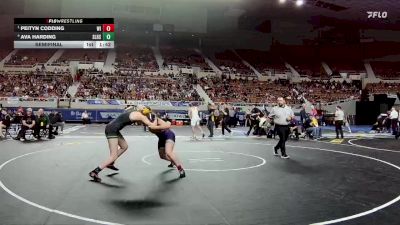145-D2 Semifinal - Peityn Codding, Wickenburg High School vs Ava Harding, Show Low High School