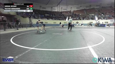 105 lbs 5th Place - Abigail McGirt, Salina Wrestling Club vs Taliyah Hernandez, Lone Grove Takedown Club