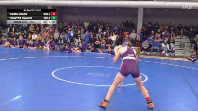 120 lbs 1st Place Match - Keira Crane, Minden vs Sawyer Swarm, Kearney
