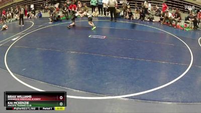 75 lbs Semifinal - Brax Williams, Sanderson Wrestling Academy vs Kai McKenzie, Aniciete Training Club