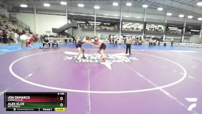 6-190 lbs Cons. Round 3 - Jon Demarco, Gainesville HS vs Alex Klos, Battlefield