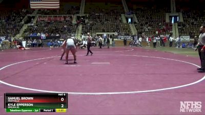 220 lbs Quarterfinal - Kyle Epperson, Opelika Hs vs SAMUEL BROWN, Prattville