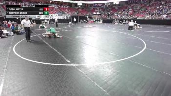 D2-144 lbs Champ. Round 1 - Cody Meyer, Osceola vs Brayden Loehr, Kewaskum