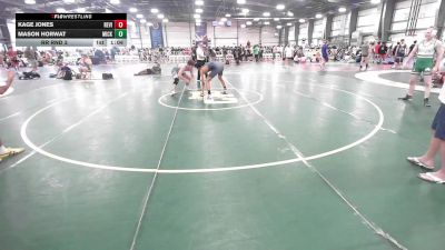160 lbs Rr Rnd 3 - Kage Jones, Revival Orange vs Mason Horwat, Micky's Maniacs Blue