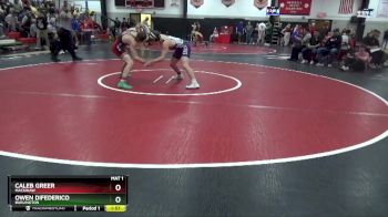 157 lbs Round 4 - Caleb Greer, Mackinaw vs Owen Difederico, Burlington