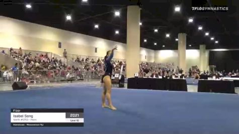 Isabel Song - Floor, North #1253 - Penn - 2021 USA Gymnastics Development Program National Championships