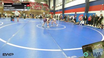 88 lbs 3rd Place - JP Cooper, Bristow Elementary Wrestling Club vs Reid Claggett, Bristow Elementary Wrestling Club