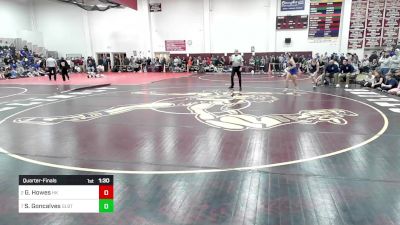 126 lbs Quarterfinal - Gunnar Howes, Haddam-Killingworth vs Sam Goncalves, Gilbert