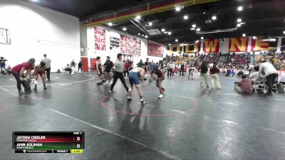 144 lbs Cons. Round 2 - Jayden Crisler, Parhump Valley vs Amir Soliman, Santa Monica