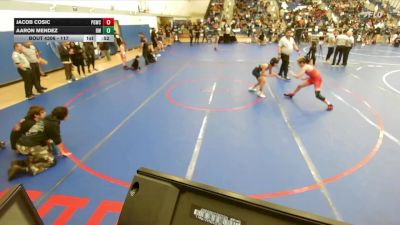 117 lbs Cons. Semi - Jacob Cosic, Petersons Grapplers Wrestling Club vs Aaron Mendez, Rolling Wrestling