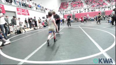 52 lbs Consi Of 8 #1 - Zephyr Mechling, Choctaw Ironman vs Adan Reza, Watonga Youth Wrestling