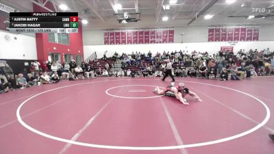 175 lbs Final - Justin Batty, Camden Hills vs Jakobi Hagar, Lincoln Academy