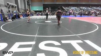 95 lbs Quarterfinal - Meah Johnson, California Grapplers vs Priseis Hancock, Chickens Wrestling