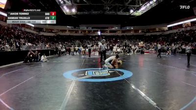 5A 121 lbs Quarterfinal - Roman Luttrell, Cleveland vs Aaron Ramirez, Los Lunas