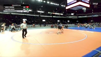 Girls 145 lbs Quarterfinal - Emily Gomez, North Kitsap (Girls) vs Hayden Roth, Auburn Mountainview (Girls)