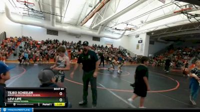 120 A & B Quarterfinal - Levi Lipe, Cody Middle School vs Tejeo Scheeler, Rocky Mountain Middle School