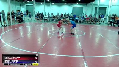 136 lbs Semis & 3rd Wb (16 Team) - Tyce Thompson, Oklahoma Blue vs Kadin Martin, Minnesota Blue