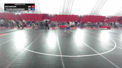 157 lbs Champ. Round 2 - Jack Metzler, Team Nazar Training Center vs Ryland Dunkleberger, Kewaskum Indians Wrestling Club