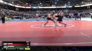 126 lbs Champ. Round 1 - Cody Dance, Rigby vs Jase Hendren, Lewiston