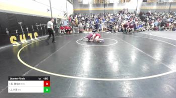 120 lbs Quarterfinal - Caleb Orde, Berlin vs Jerry Hill, Bethel