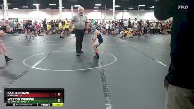 56 lbs Round 2 (6 Team) - Weston Whipple, U2 Stars & Stripes vs Beau Meisner, Streaks WC